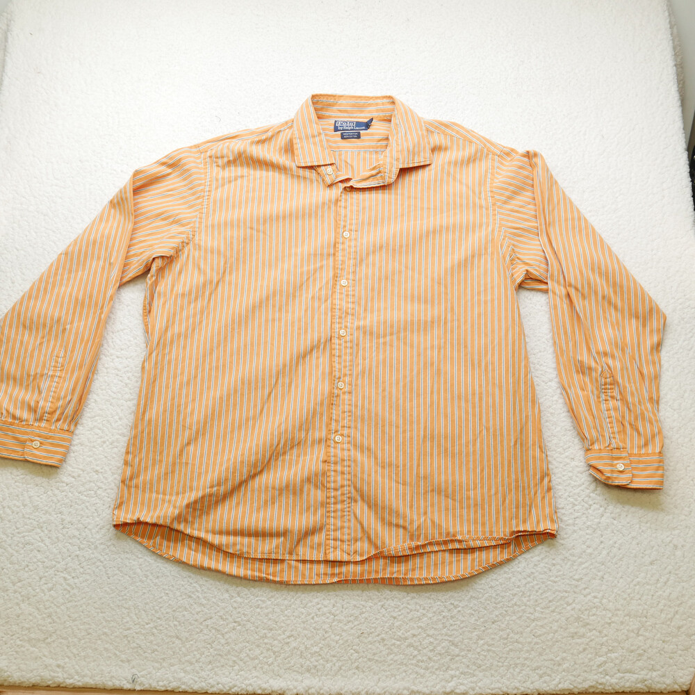 Polo Ralph Lauren Shirt Mens XXL Westerton Striped Button Down Preppy